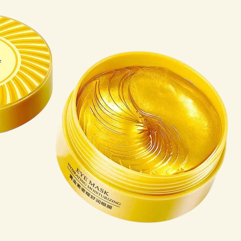 Pot de patchs contour des yeux Halo Wellness BIOAQUA au collagène doré pour hydrater et réduire les cernes