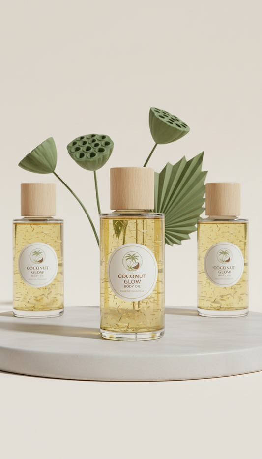 Huile de massage chauffante à la noix de coco