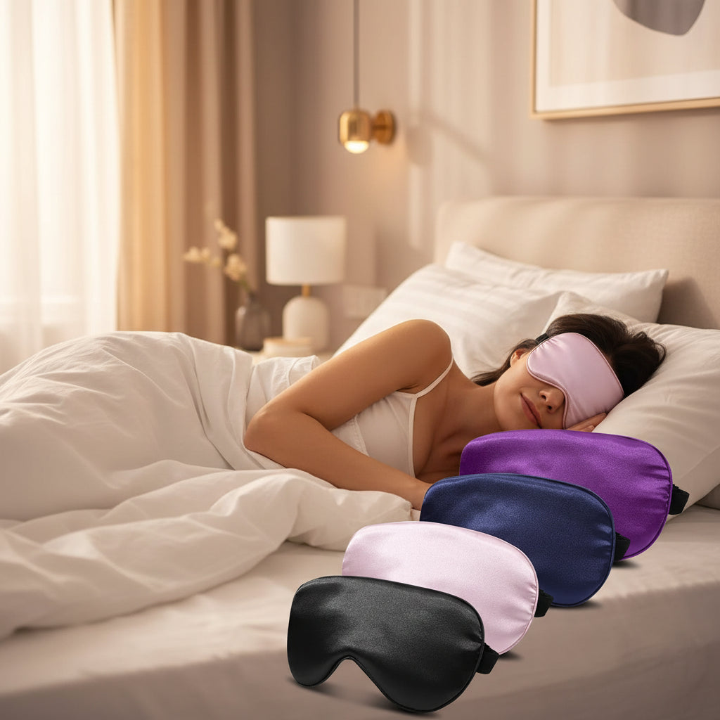 Masque de Sommeil en Soie Douce - Occultant 100%