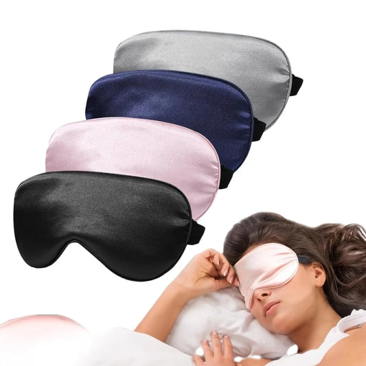 Masque de Sommeil en Soie Douce Halo Wellness - femme allongée