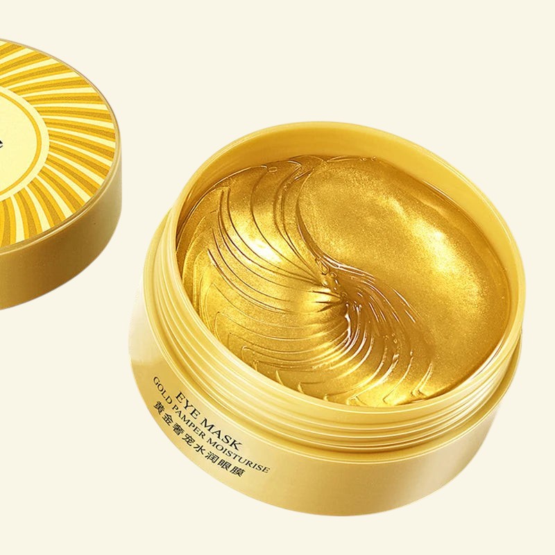 Pot de patchs contour des yeux Halo Wellness BIOAQUA au collagène doré pour hydrater et illuminer le regard